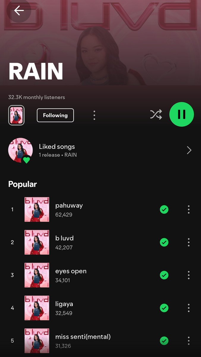iwantkairain's tweet photo. rain has now 32.3k monthly listeners on spotify
#RainCelmar | #KaiRain https://t.co/WzFiVVWHvV
