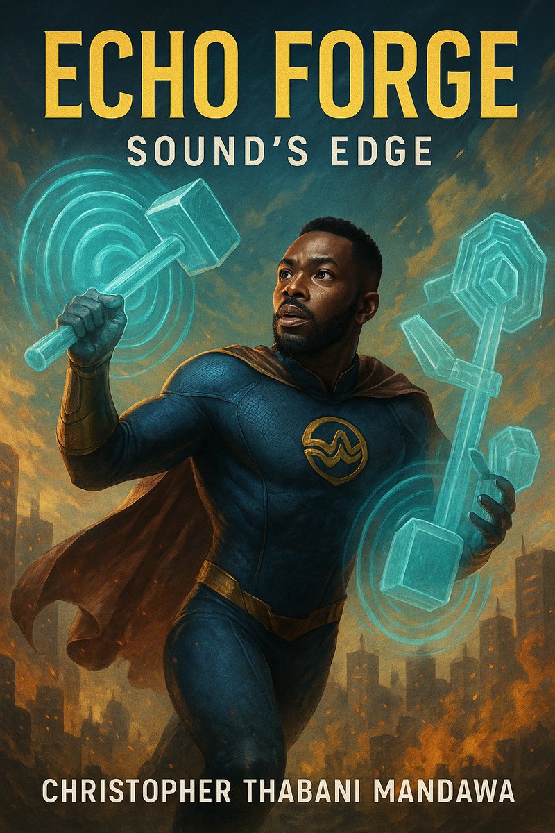 mindframebooks's tweet photo. Mark your calendars! 📘 Echo Forge: Sound’s Edge by Christopher Thabani Mandawa drops on Amazon Books this 16 August 2025. A sound-wielding hero. A world on the brink. Chaos doesn’t stand a chance! 🔊⚡ #EchoForge #SciFiBooks #SuperheroFiction #AmazonBooks #BookLaunch #kdp https://t.co/TEPxWzTDS3