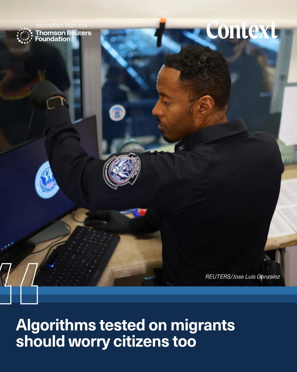 As governments deploy AI to manage borders, citizens should be wary of this tech too, says researcher. 

✍️ Lin Taylors talks to researcher Derya Ozkul  

🔗 context.news/digital-rights…
