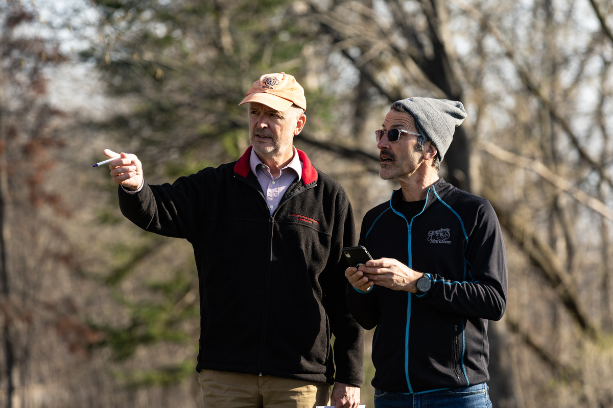 StThomasCAS's tweet photo. Happy World Environment Day! Here's a look back at students in Mark Neuzil’s Environmental Journalism class participating in editorial photos for a story about Earth Day for the Star Tribune in 2023. https://t.co/3A7fUzSzYn