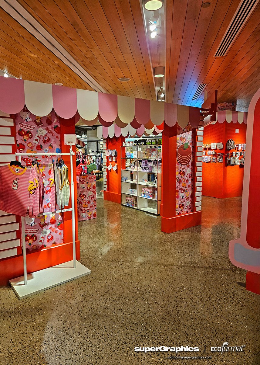 To celebrate Hello Kitty’s 50th Anniversary, Nordstrom turned to SuperGraphics to custom-fabricated EcoFormat® Displays. The result was a bold, branded retail experience—executed at scale across multiple cities.

🎉 Proof that sustainable graphics can still steal the show.
📍Read