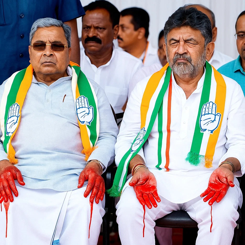 BJP Karnataka (@bjp4karnataka) on Twitter photo Karnataka CM <a href="/siddaramaiah/">Siddaramaiah</a> suspending the Bengaluru Police Commissioner, Additional CP, Deputy CP, and others after the horrific stampede is nothing but a pathetic attempt to cover up Congress’s criminal negligence.
This bloodshed is a direct result of the CM and DCM Karnataka CM <a href="/siddaramaiah/">Siddaramaiah</a> suspending the Bengaluru Police Commissioner, Additional CP, Deputy CP, and others after the horrific stampede is nothing but a pathetic attempt to cover up Congress’s criminal negligence.
This bloodshed is a direct result of the CM and DCM