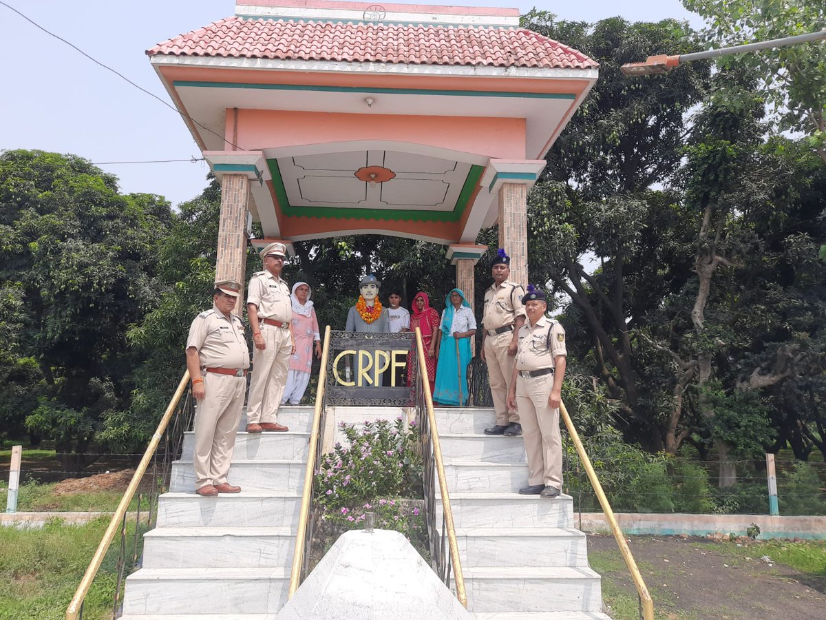 Homage ceremony in respect of Martyr CT/GD Karambir who was Martyrdom on 05/06/07 has been organised by GC CRPF Rampur on 05/06/25 at his home town Dist-Sambhal
