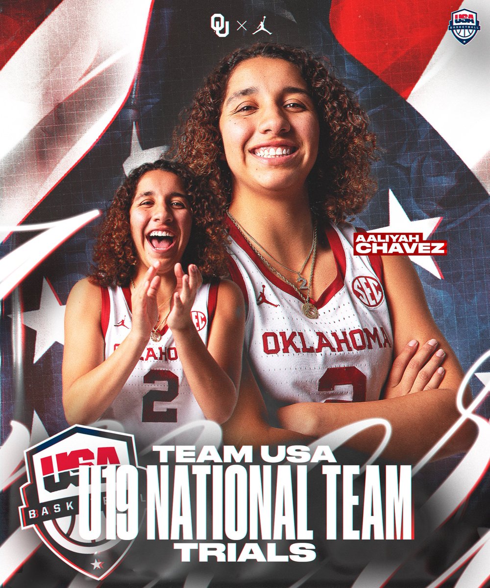 Oklahoma Basketball (@ou_wbball) on Twitter photo the first of many invitations for the newest Sooner 🇺🇸
<a href="/AALIYAH2CHAVEZ/">AALIYAH CHAVEZ</a> // <a href="/usabasketball/">USA Basketball</a> the first of many invitations for the newest Sooner 🇺🇸
<a href="/AALIYAH2CHAVEZ/">AALIYAH CHAVEZ</a> // <a href="/usabasketball/">USA Basketball</a>