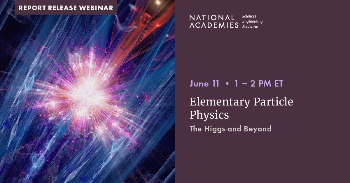 theNASEM's tweet image. Elementary #ParticlePhysics provides unparalleled insights into the fundamental nature of the universe, and there are more exciting breakthroughs on the horizon.

Learn about our new report that lays out a 40-year vision for the field on June 11: ow.ly/p8iV50W3I42