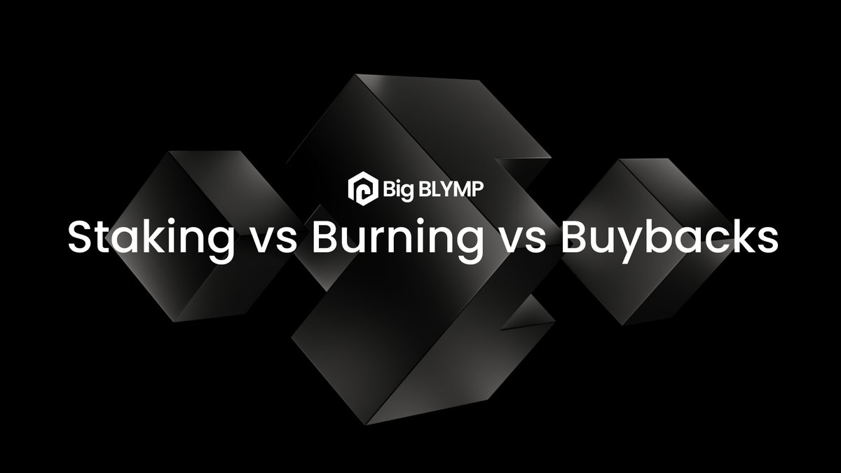 Let’s settle the question once and for all:

Which mechanism offers the greatest sustainability for both token holders and the protocol? 

Token Staking vs Burning vs Buybacks 📊👇