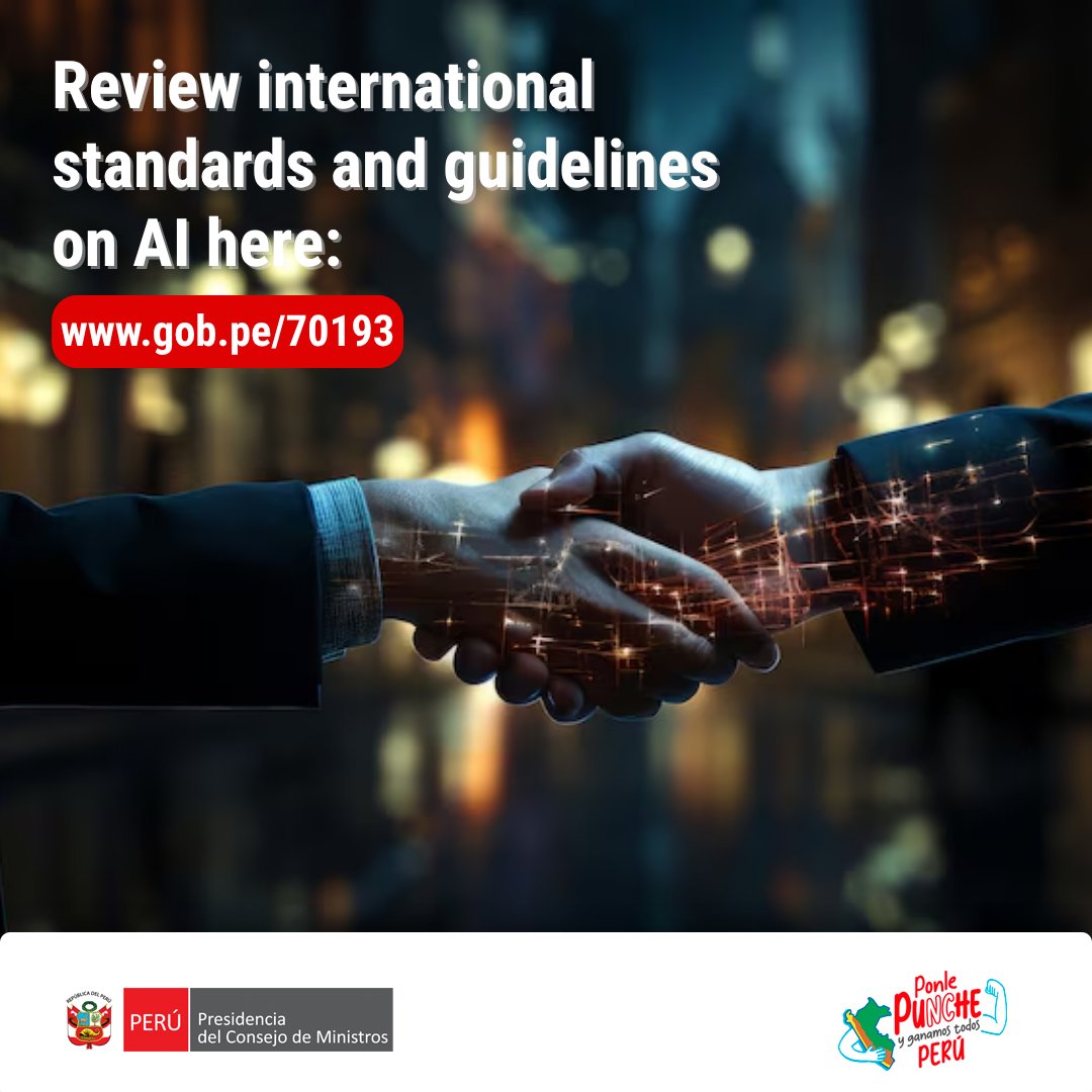 PeruPaisDigital's tweet photo. #SGTDInforms📢 | Review international standards and guidelines on #ArtificialIntelligence at: https://t.co/9o2JvowuF2
#DigitalTransformation https://t.co/6RW9OYMdyh