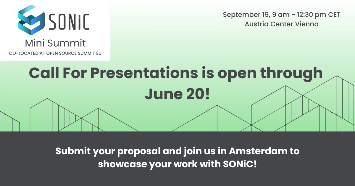 SONiC_Fund's tweet image. π’ CFP Extended! Submit your talk or demo for the SONiC Mini Summit & booth at #OSSummit Europe by June 20.
π Amsterdam | π August 25β29
π hubs.la/Q03qWF620
#SONiCProject #OpenNetworking
