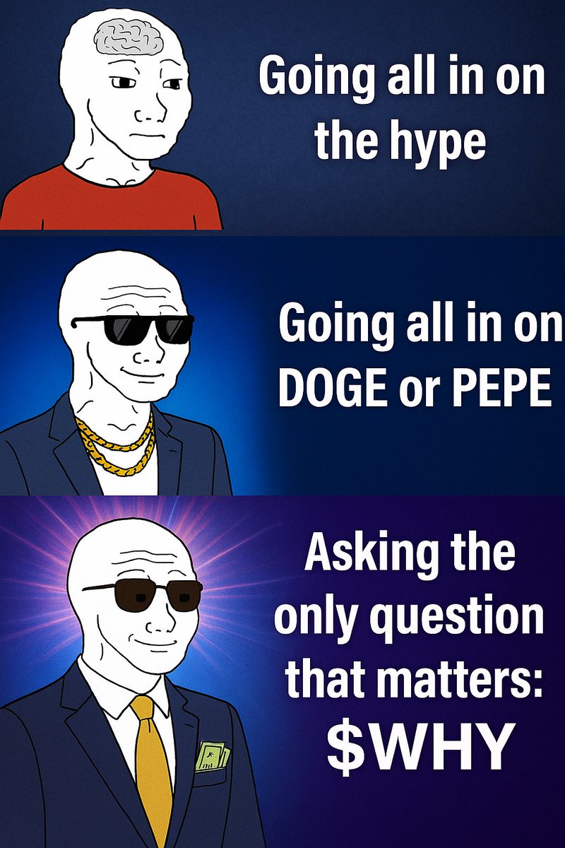 When you level up your thinking
to the ultimate question:
$WHY 🤯💸

Because that’s where true wisdom
(and gains) start. 🚀✨

#GalaxyBrain #CryptoMeme #Memes #CryptoCommunity #Altcoins #CryptoTrading #DeFi #CryptoWisdom #WhyNot #Blockchain #HODL #CryptoLife