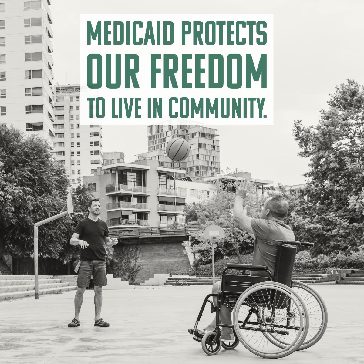 Medicaid keeps people out of institutions and in the community where they belong. 

Use our action alert (linked below) to tell the Senate: stop the cuts before it's too late.

ow.ly/blh050W4Y0M

 #ProtectMedicaid #HCBS #CommunityIntegration