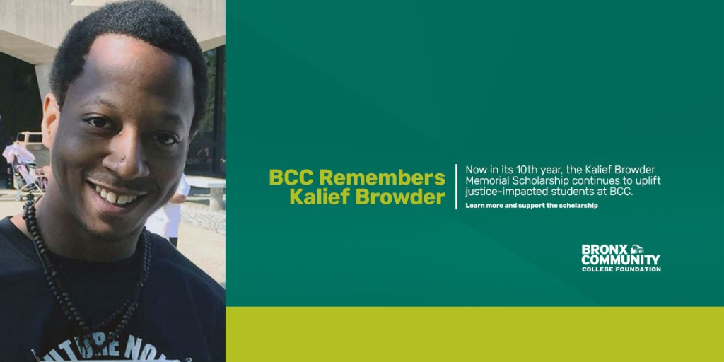 Bronx Comm. College (@bcccuny) on Twitter photo 15 years since Kalief Browder's unjust arrest and 10 years since his passing, we remember his legacy. Our Kalief Browder Memorial Scholarship supports justice-impacted students.
Learn more & support the scholarship: ow.ly/gU2750W3FMY
#bcccuny #bccpride #KaliefBrowder <a href="/CUNY/">The City University of New York</a> 15 years since Kalief Browder's unjust arrest and 10 years since his passing, we remember his legacy. Our Kalief Browder Memorial Scholarship supports justice-impacted students.
Learn more & support the scholarship: ow.ly/gU2750W3FMY
#bcccuny #bccpride #KaliefBrowder <a href="/CUNY/">The City University of New York</a>