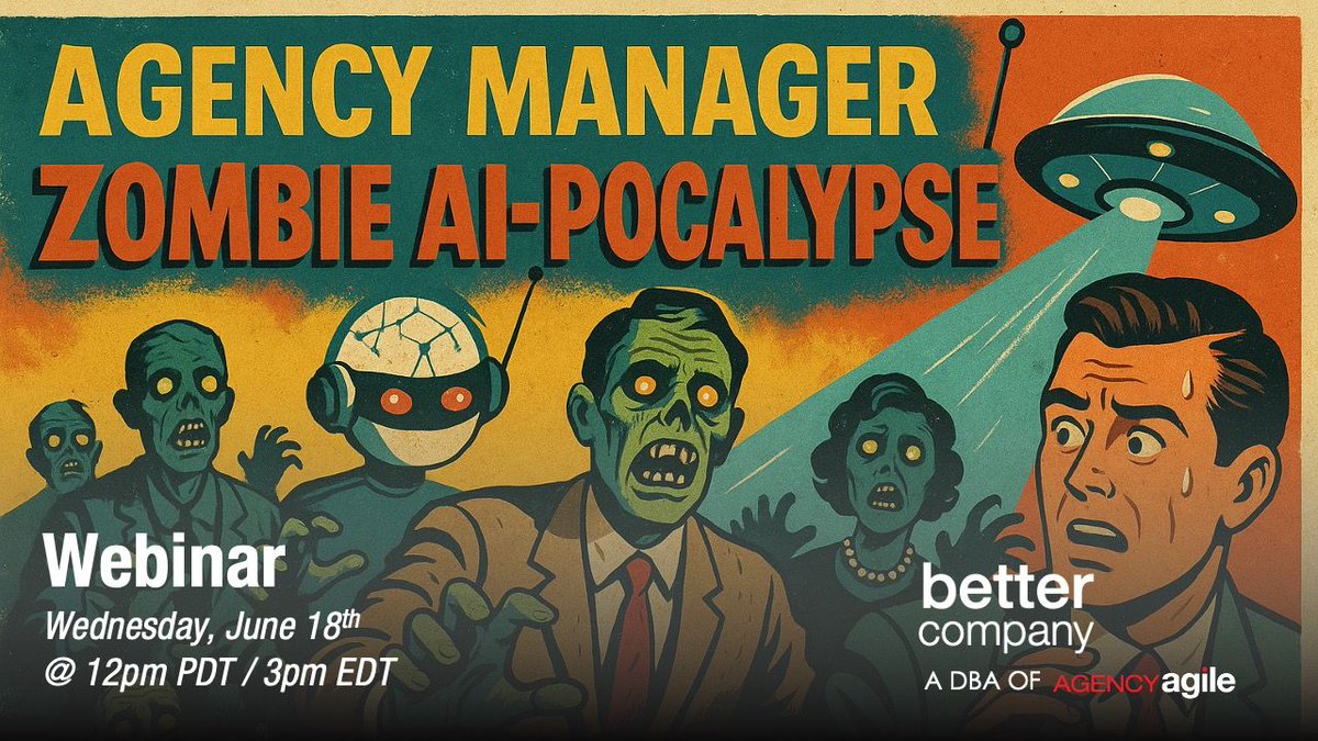 New Webinar: Surviving the Zombie Manager Apocalypse: What AI Is Doing to Your Org (and What to Do About It).

June 18th @ 12pm PDT / 3pm EDT - buff.ly/7nCQhc8