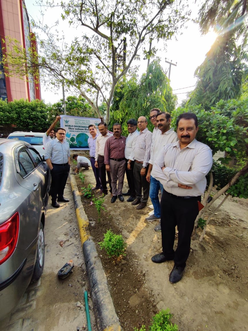 "Uniting to
#BeatPlasticPollution! 🌎
World Environment Day celebrated at FCI Zonal Office(N),Noida, emphasizing the need to end plastic pollution. Let's work together for a cleaner, greener future! 🌱 #WorldEnvironmentDay
 #FCI"