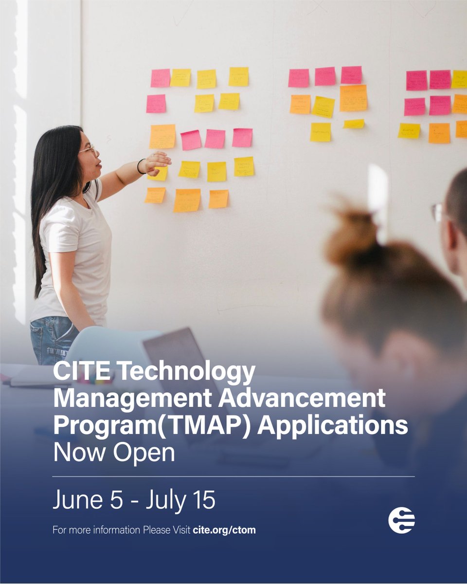 CITE_EDU's tweet photo. Applications for the 2025 TMAP Cohort 8 are now OPEN! Apply by July 15th to join a cohort of passionate professionals and take your career to the next level. Learn more and apply here: https://t.co/40PxjXMIZ9
#CITE_EDU #k12sysadmin #edtech #technology #TMAP https://t.co/0pw7EYqwRd