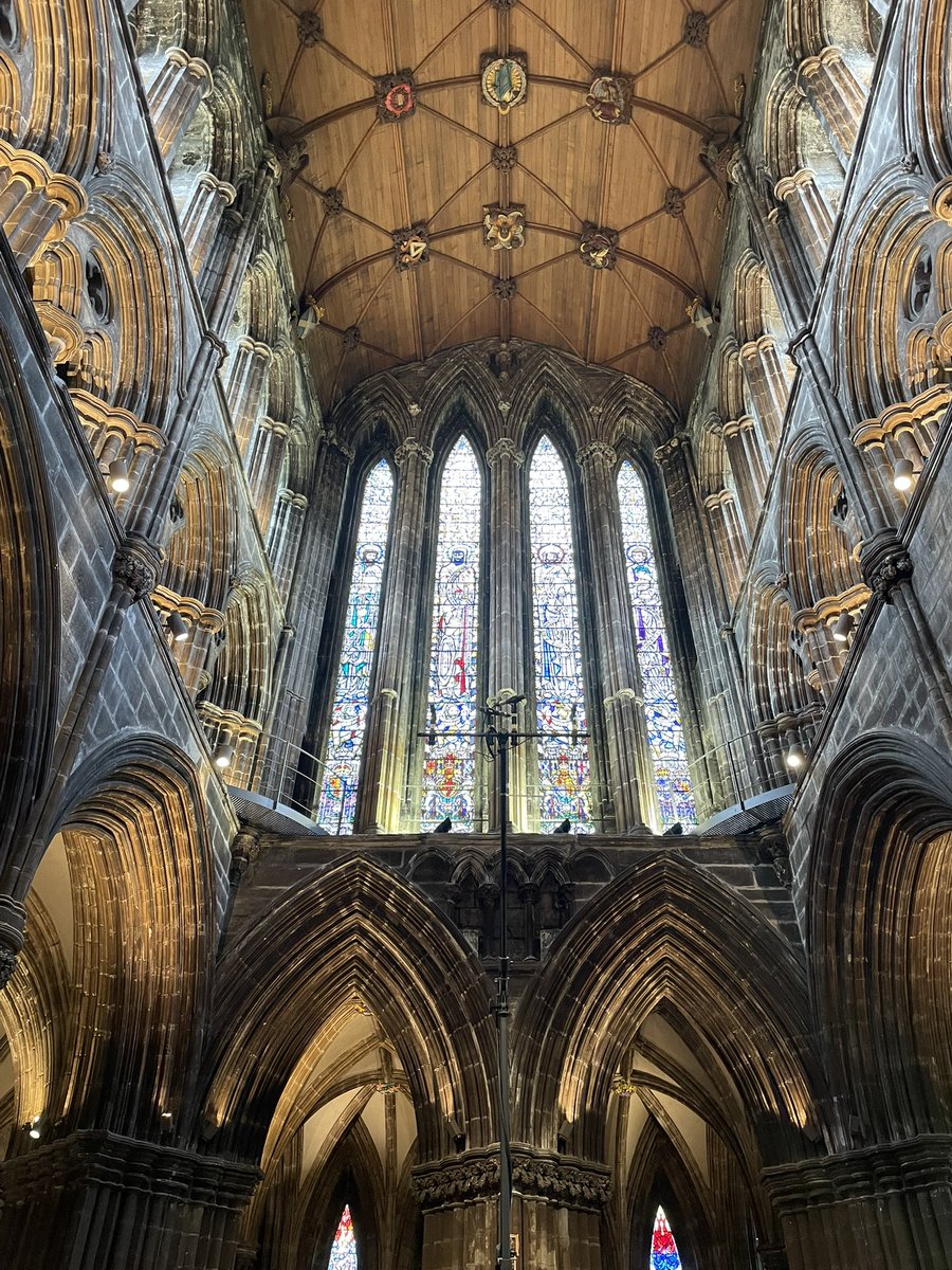 GSAChoir's tweet image. There are worse places to record on a Thursday evening… 🎶