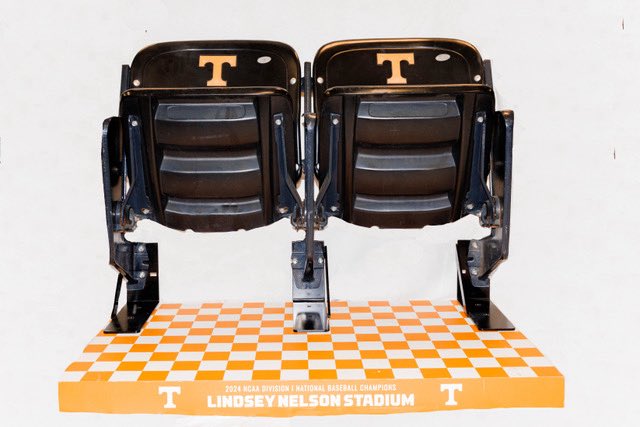 Don’t miss your chance to own a piece of Tennessee Baseball history! Seats from the unforgettable 2024 championship season are ON SALE NOW!

Click below to secure your stadium seat or bid on our silent auction for a single seat signed by Coach Vitello!

bit.ly/lns-collectibl…