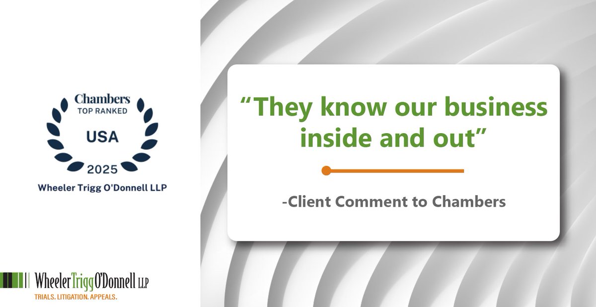 Wheeler Trigg O'Donnell LLP tweet media