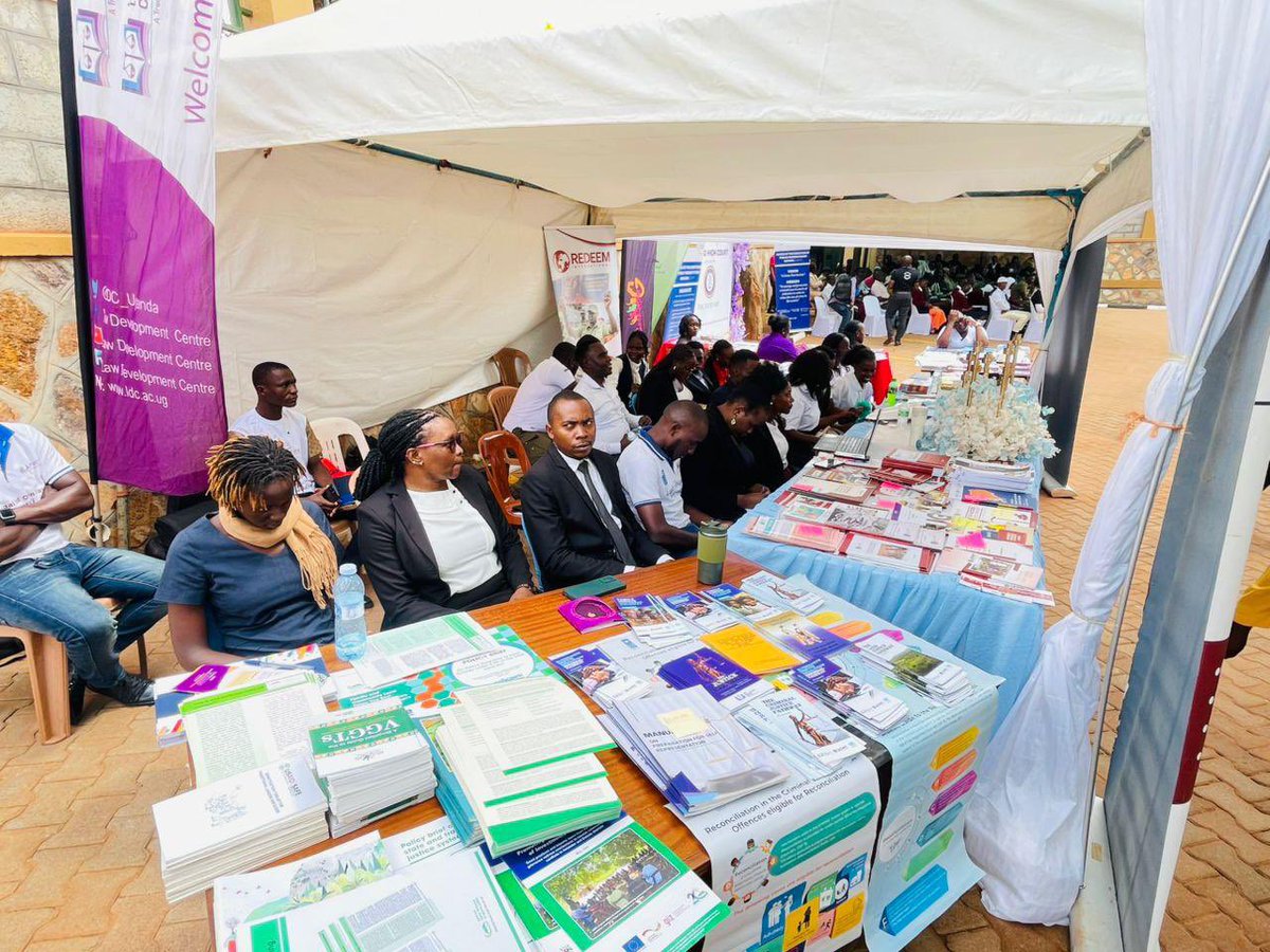 LDC, FHRI, FIDA Uganda, ODPP, LEMU, CEPIL &amp; others showcase legal materials at the exhibition during the launch of the Wakiso High Court Circuit. #AccessToJustice #LegalEmpowerment