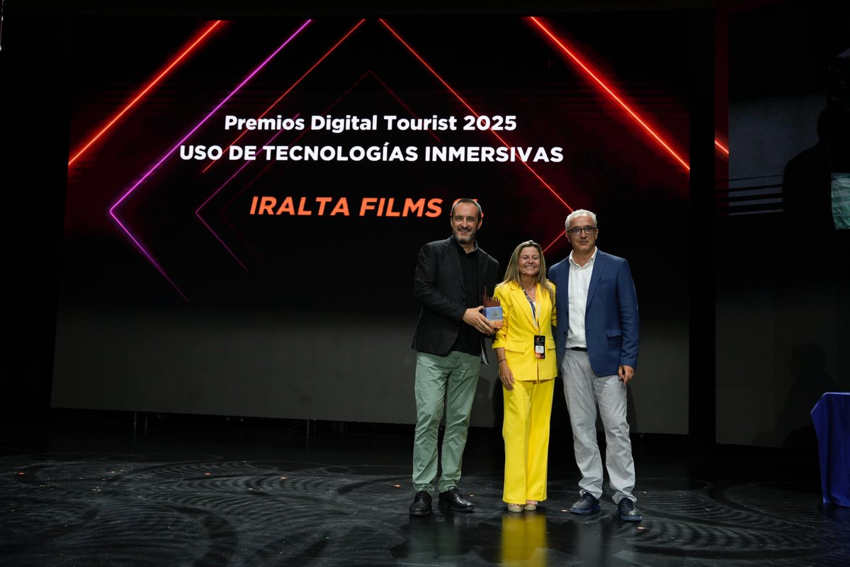 🏆 Premio al Uso de Tecnologías Inmersivas

🎉 El galardón es para <a href="/IRALTAVR/">Iralta</a> por su innovador producto Sky Jet SL. Recogen el premio César y Ángel Urbina, directores y cofundadores de la empresa: "El proyecto cuenta con el apoyo de las administraciones, y con esto empezamos.