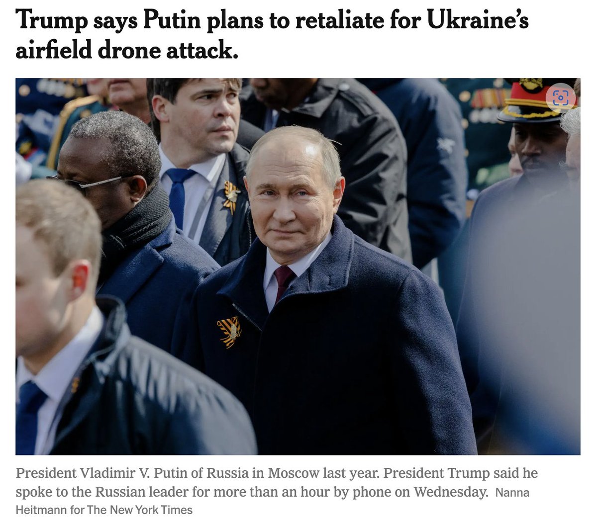 Ukraine is under attack. Putin threatens more. What’s Trump’s response? Watch and wait. True leadership requires standing with Ukraine, not sitting on the sidelines.