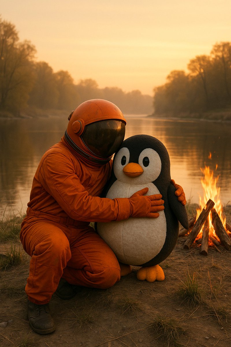 king_MetaX's tweet image. Wrapped real yield is more than just rewards. It’s about trust, bonding, and finding unity in the glow of the future. 🌟🧡
The astronaut and PENGU know what’s real.
#WattProtocol #PENGU #WrappedLove @wattprotocol