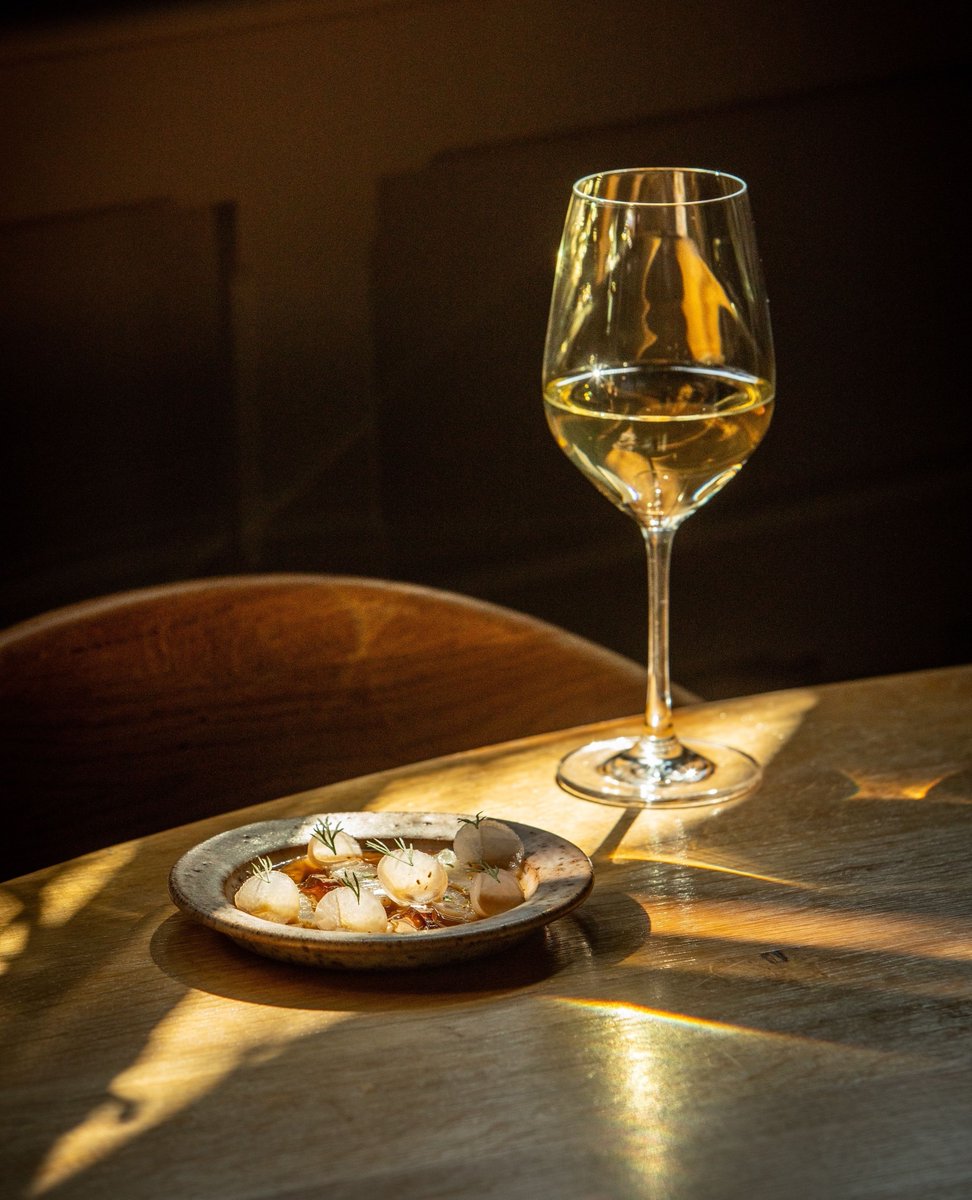 Paired with our sea bream course is the 2023 Seifried Riesling from Nelson, New Zealand—made in a traditional Mosel style with a touch of residual sugar and a beautifully silky texture. Part of our Experimental &amp; Adventurous pairing.