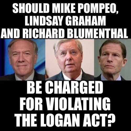 MaryMacElveen's tweet image. All 3 MUST BE CHARGED with violating the #LoganAct. They were not authorized to carry out any foreign policy of The United States of America. The President of The United States of America was kept in the dark of Operation Spider Web and they placed our country in grave danger.