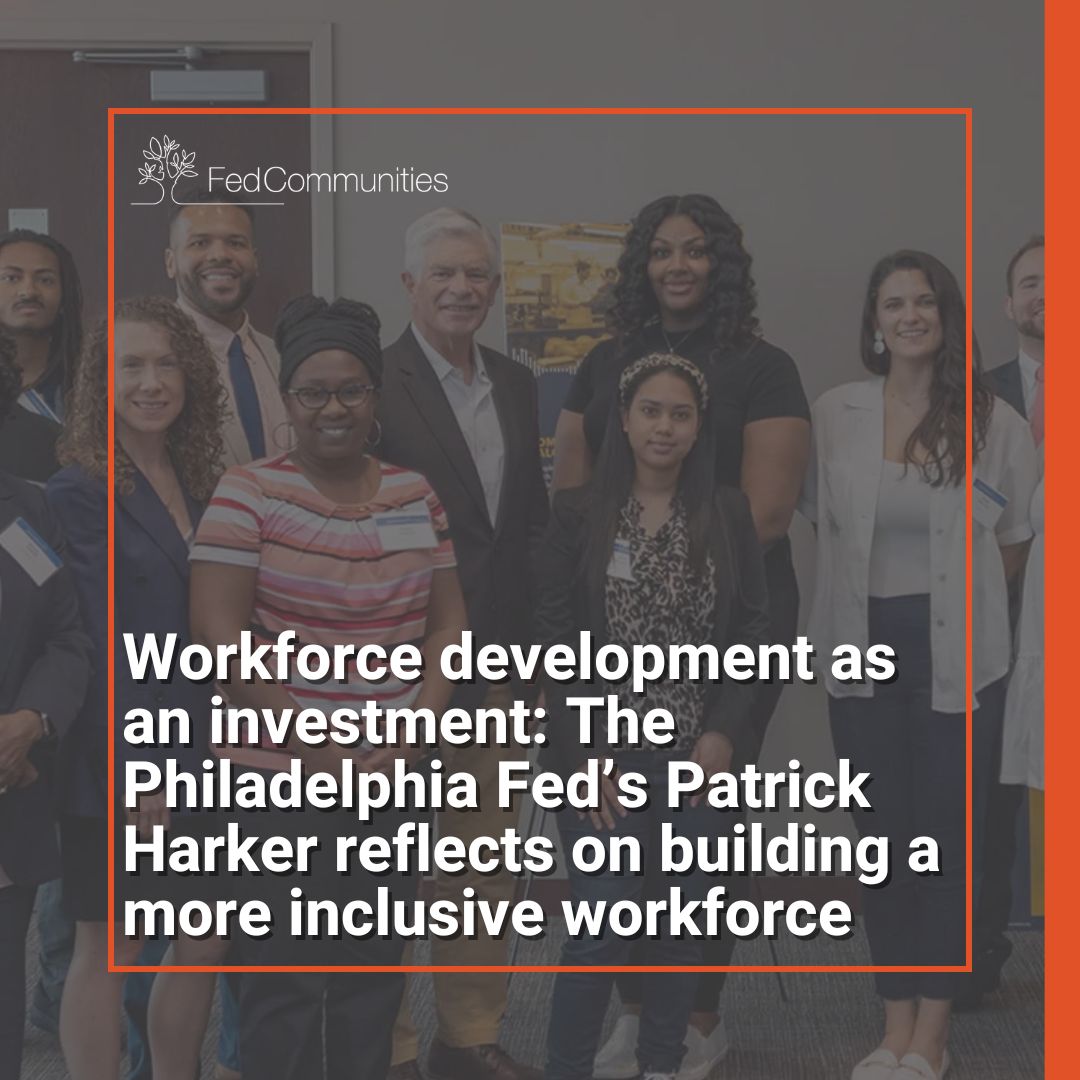 <a href="/philadelphiafed/">Philadelphia Fed</a> President Patrick Harker has been a vocal advocate for treating #workforcedevelopment as an investment. Check out this Q&amp;A, where he reflects on how that framing has grown relevant in today’s evolving labor market. bit.ly/3GY4ipH