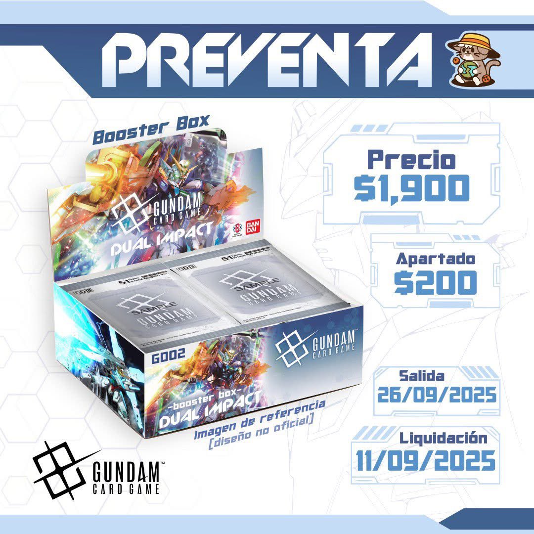 AnimeNoSekaiZac's tweet photo. ¡Buen día, Pilotos!👒😸
¡¡¡Gundam está aquí!!! 🛩️

El día de hoy les traemos la preventa de la segundada expansión y los nuevos Starter Decks del nuevovi TCG de Gundam 👀

Realizamos envíos a todo el país 🚚🇲🇽
#gundam #gundamtcg https://t.co/51E1weW4qY