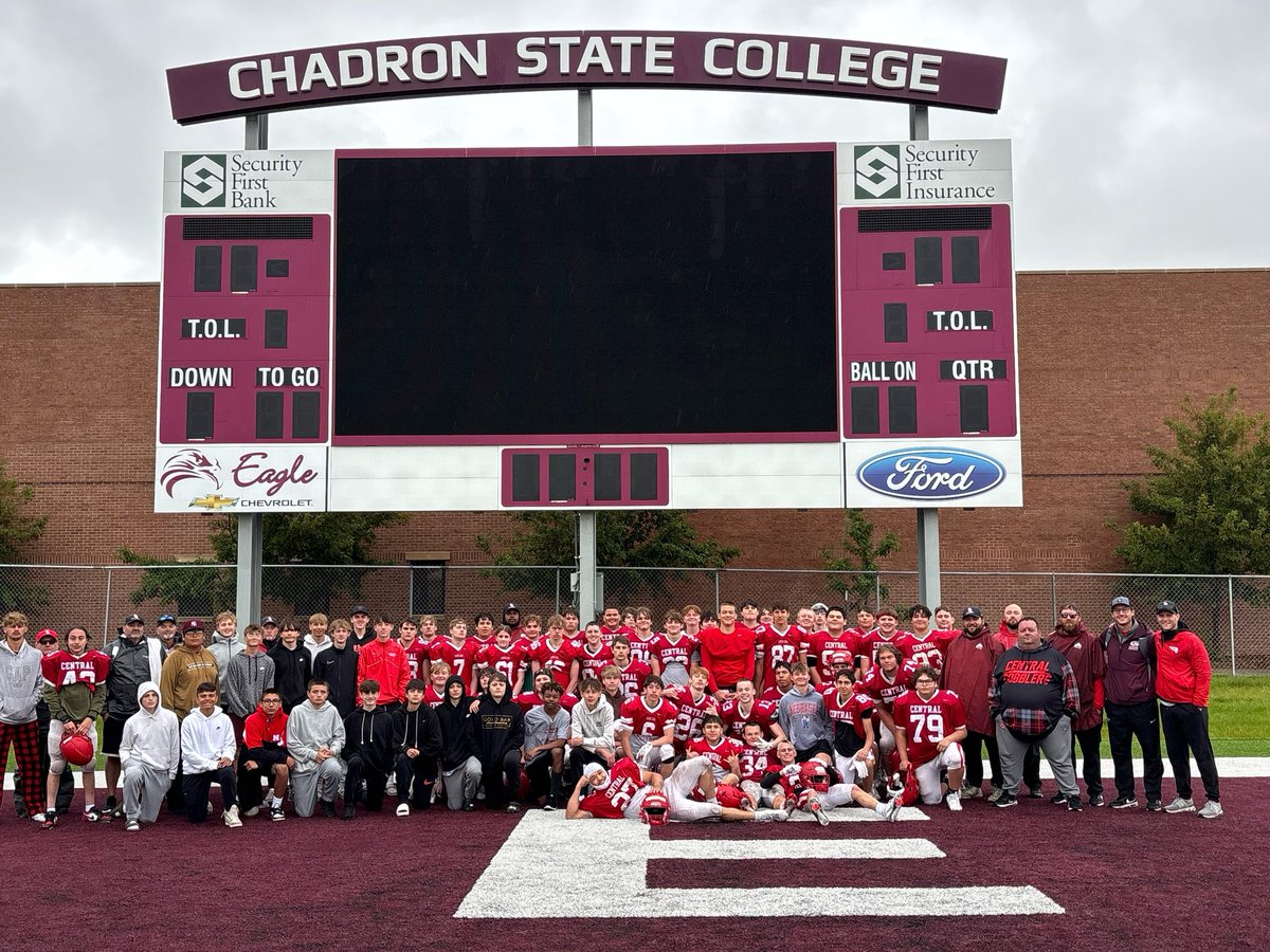 Thank you to all of the coaches and staff at <a href="/CSCFootball/">Chadron State Football</a> for hosting an amazing team camp this week! I had a great time playing ball and getting better with my teammates!
<a href="/CoachJayLong/">Jay Long</a> <a href="/CoachSasse/">Clint Sasse</a> <a href="/WesCoomes/">Wes Coomes</a> <a href="/CoachZacharias/">Coach Zacharias</a> <a href="/CoachColpitts/">Brandon Colpitts</a> <a href="/RC_CentralFB/">Rapid City Central Football</a>
