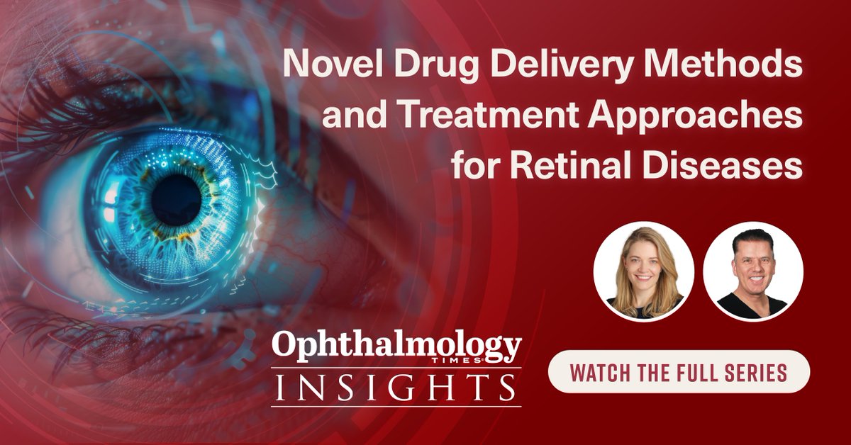 OphthTimes's tweet image. We’re wrapping up our video series on novel retinal drug delivery methods with 2 critical episodes:

-Episode 7 discusses PDS risks and adoption barriers
-Episode 8 explores faricimab + aflibercept 8mg

Watch now: hubs.li/Q03qGGNy0

#IntravitrealTherapy #PortDeliverySystem