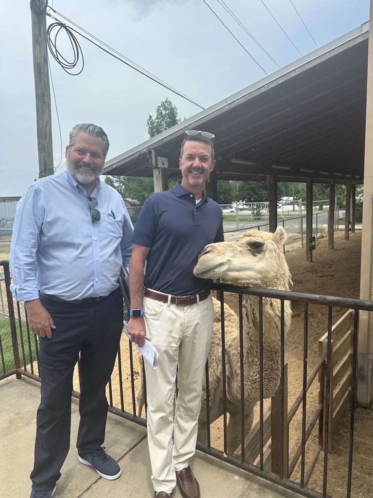 You never know who you’ll run into on a site visit! 🐪 Yesterday, Sean DeLapp &amp; Matthew Spiva made a new friend while checking out a potential client site. 👷‍♂️🐪

#WGMDesign #SiteVisit #UnexpectedGuests #ArchitectureLife