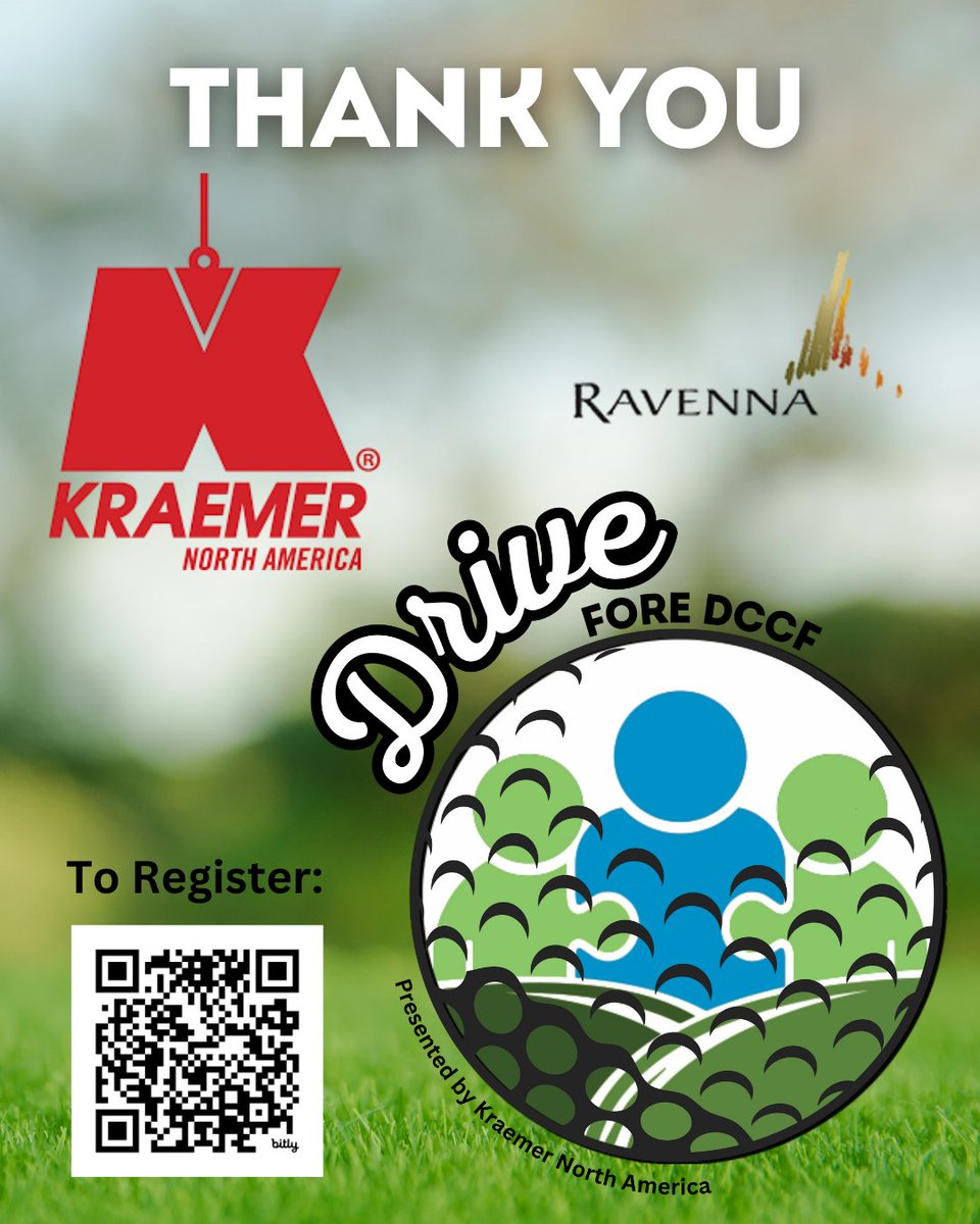 DCCFInspires's tweet photo. We’d like to extend our sincere gratitude to @Kraemer_NA for being the presenting sponsor of the 2025 Drive FORE DCCF Charity Golf Tournament on June 16th, and to our host @ravennaclub! Sponsorships are still available. To register: https://t.co/95mE00Kp1e https://t.co/LzoDlUsP7f