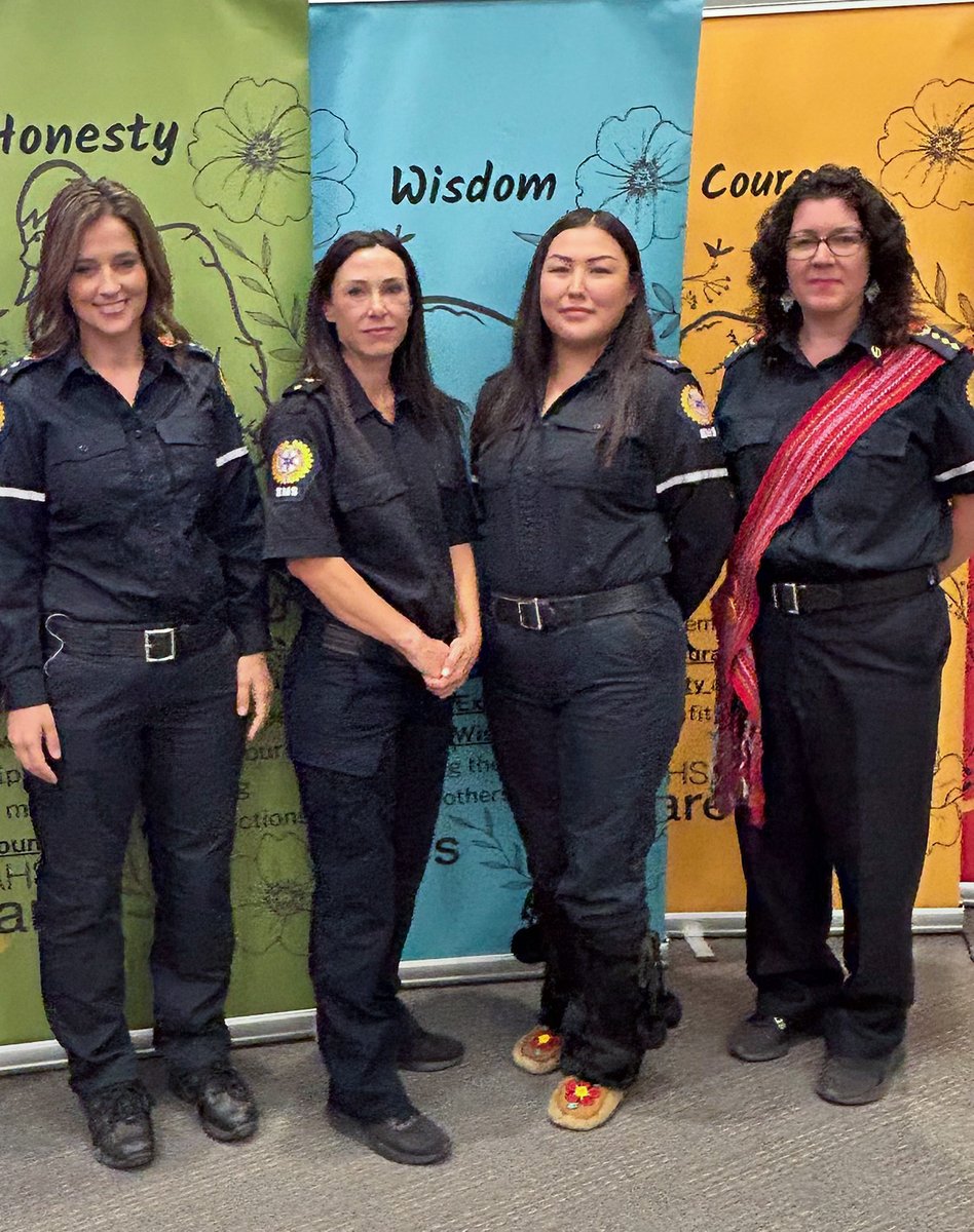 Members of #yourEMS team were proud to attend the National Indigenous Peoples Month Opening Ceremonies in Grande Prairie this week. An inspiring day of connection, culture &amp; community — hand in hand towards cultural safety. #NIPM2025