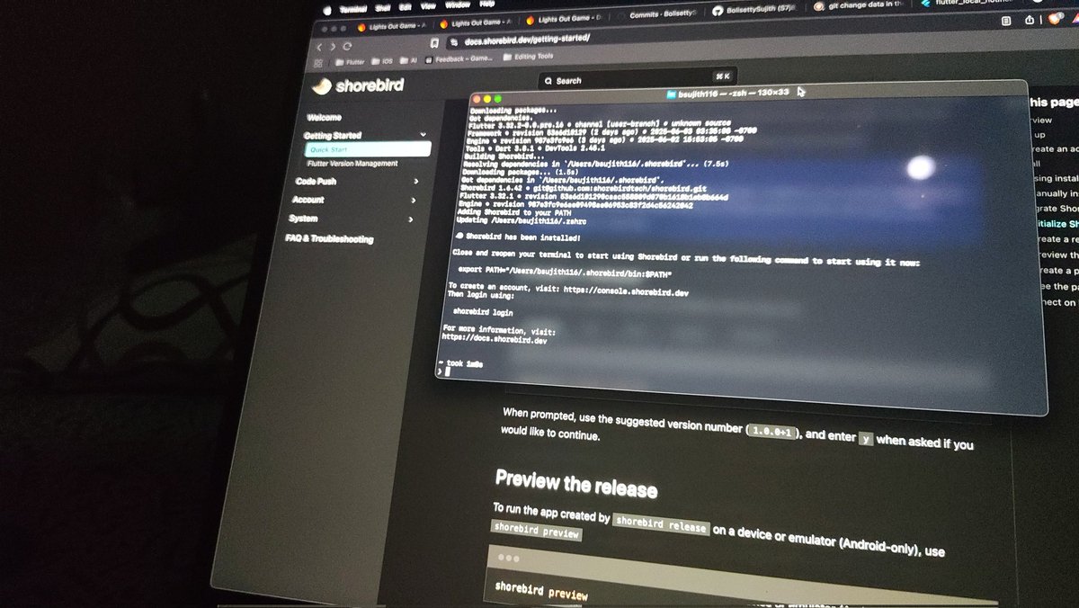 bolisettysujith's tweet photo. Settings Up @shorebirddev for OTA Updates 😉🚀 

#lightsoutgame https://t.co/xJQwcb6UGe