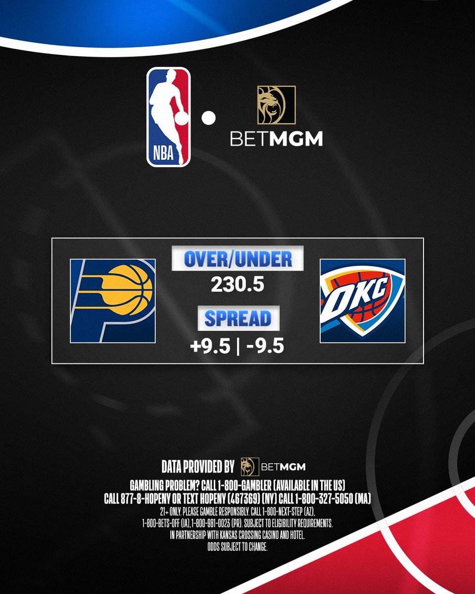 NBA (@nba) on Twitter photo Check out the spread and over/under, presented by <a href="/BetMGM/">BetMGM ๐ฆ</a> ahead of tonight's game on ABC! Check out the spread and over/under, presented by <a href="/BetMGM/">BetMGM ๐ฆ</a> ahead of tonight's game on ABC!