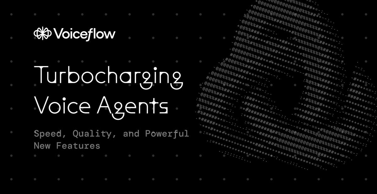 😱 Your AI voice agent is about to sound 10x smarter and respond 2x faster.

Voiceflow just dropped massive upgrades across the voice stack.

Latency? Cut. Audio? Clean. Deployments? Easier than ever.

Let’s break it down 🧵