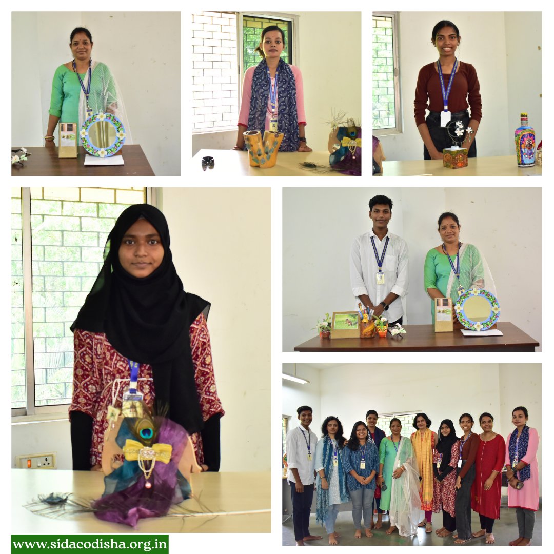 Sidac_Odisha's tweet image. Designs that speak!

A vibrant display by SIDAC&apos;s One-Year Craft Design Course students - Exploring the &quot;Elements of Design&quot; through uniquely crafted, theme-driven products.
#CraftDesign #SIDAC #ElementsOfDesign #StudentShowcase #HandcraftedCreativity #CreativeExpressions