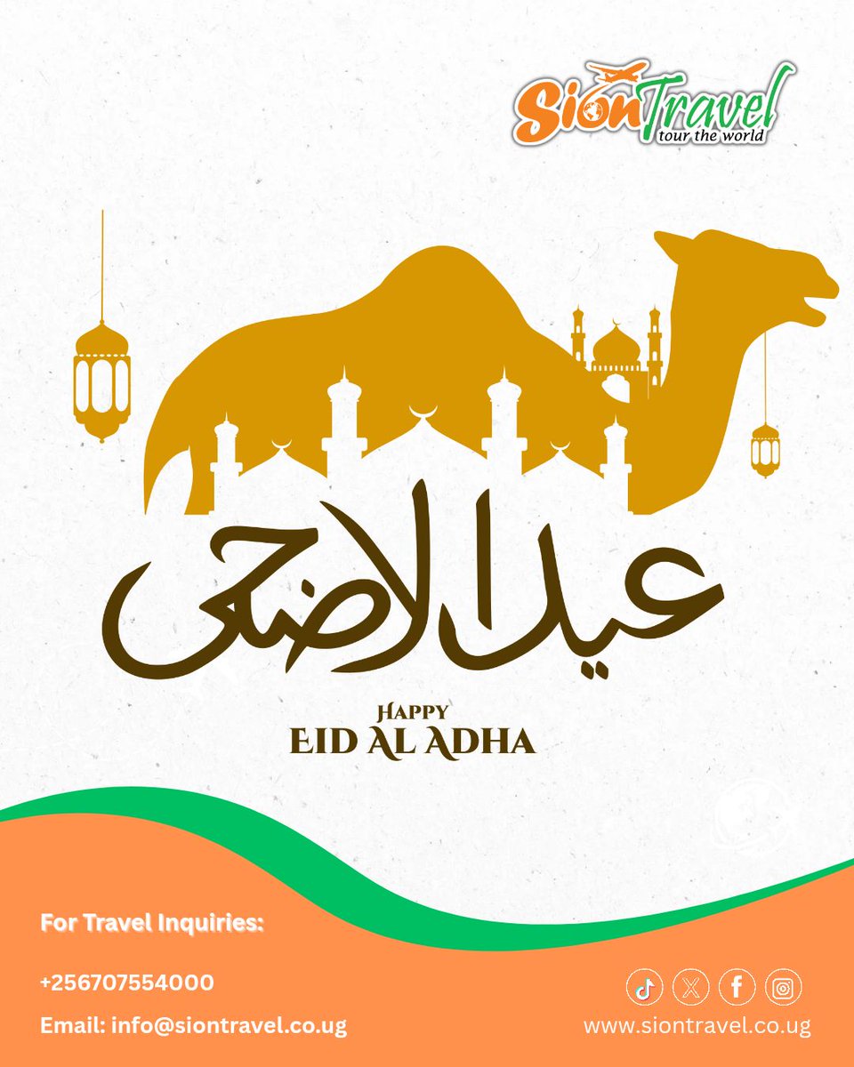 Wishing a blessed #EidAlAdha2025 to all celebrating across Uganda, the region, and around the world. May this Eid bring gratitude, kindness, and blessings that endure long after the festivities. 🌙✨ #EidMubarak