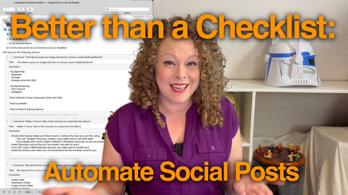 Devise_Conquer's tweet photo. Automation as a checklist to post social media to multiple platforms. Cut the mental fatigue, speed up your workflow, and quit procrastinating. 

Video: https://t.co/mnXOD5hOBJ
File: https://t.co/kvaj7PAWQU

#Automation #TechTips https://t.co/Q4d07R0Eqh