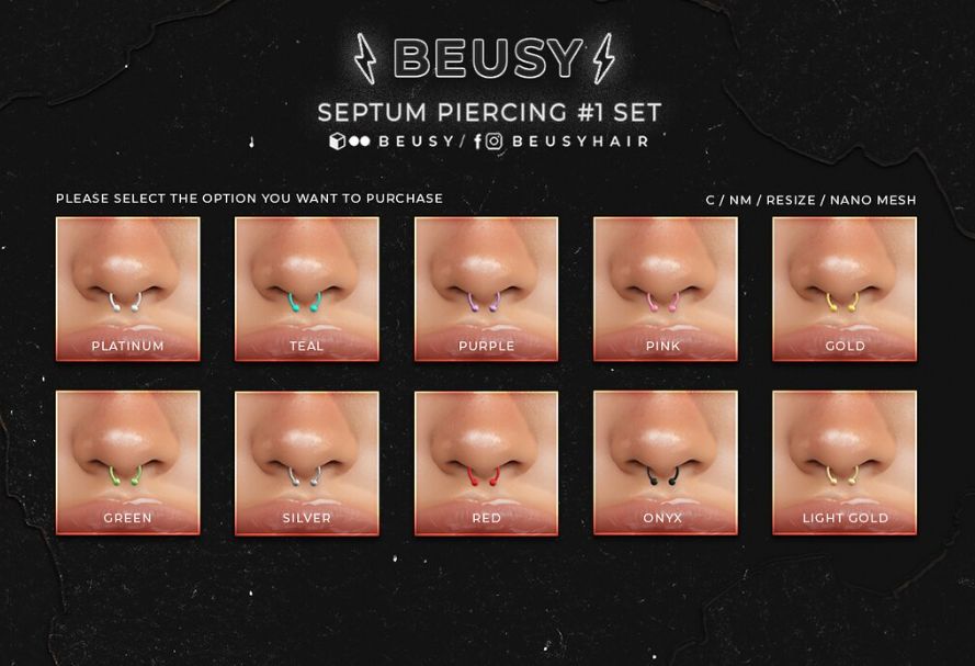 KawaiiFeedSL's tweet photo. Beusy: Septum Piercing #1 Set @ Anthem〡Taxi: https://t.co/RC94OmZDa6
#secondlife #metaverse #beusy #anthem #slevent #slcontent #kawaiifeed https://t.co/yi1mss48Ap