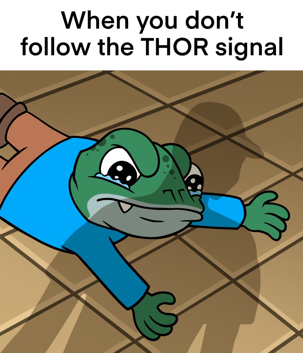 OnlyTears 🥹, sponsored by the liquidations of many. 

Use THOR from <a href="/TAPfintech/">TAP</a>, and thank us later!
