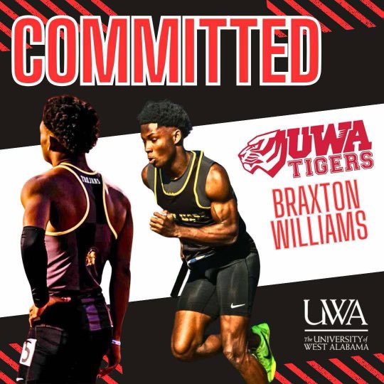 Braxton Williams (@braxtonw4_) on Twitter photo First i’ll like too Thank the man above for this opportunity! And thank the coaches who gave me a chance. Lastly like to say i am a 100% committed to UWA🔴 #GoTigers First i’ll like too Thank the man above for this opportunity! And thank the coaches who gave me a chance. Lastly like to say i am a 100% committed to UWA🔴 #GoTigers