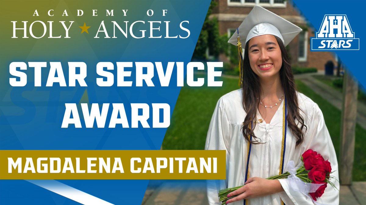 Every year, AHA recognizes one senior who has shown remarkable commitment and service to the school community throughout their high school experience. Congratulations to Magdalena Capitani for being selected as the 2024–25 recipient of the AHA Star Service Award!