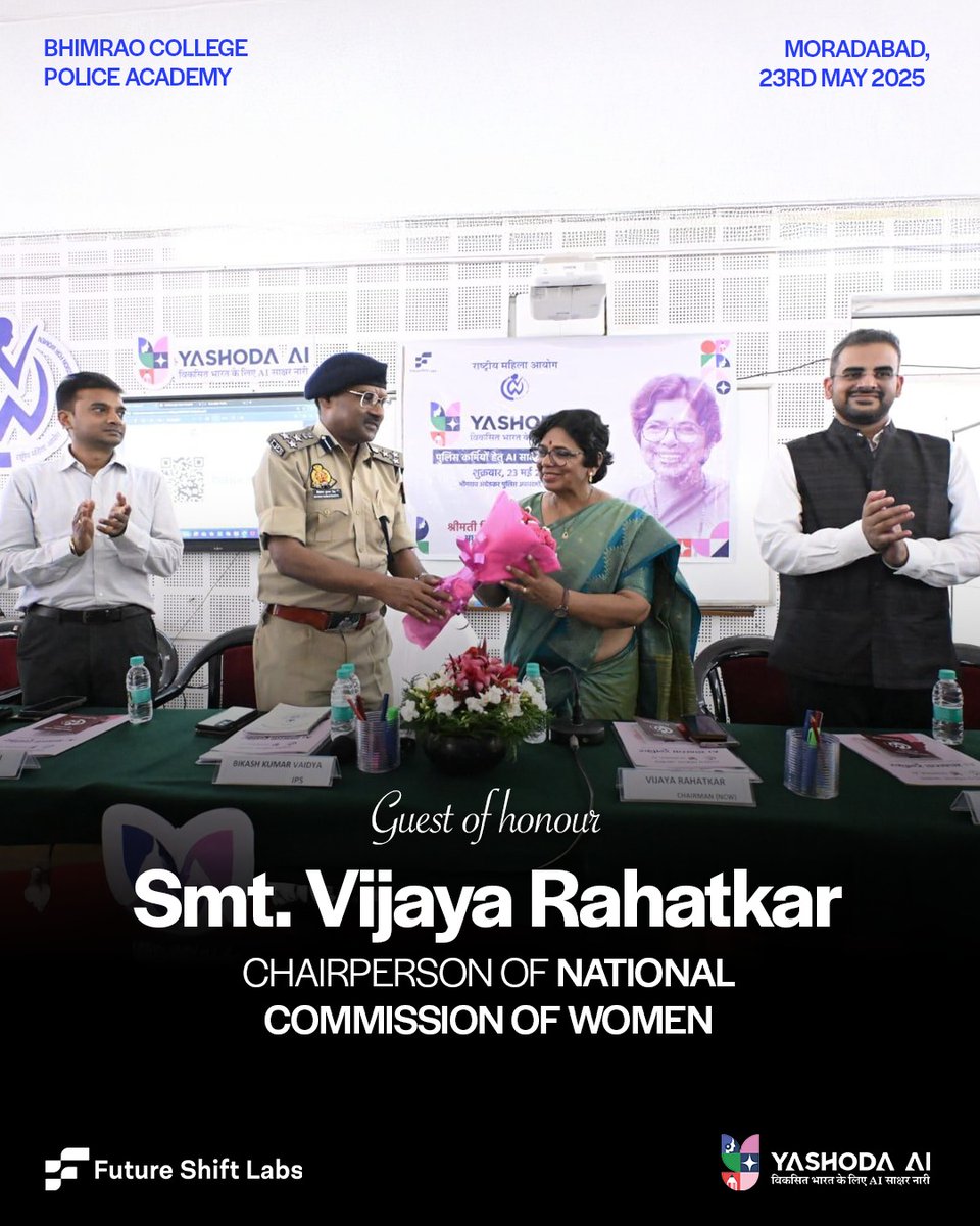 On May 23, NCW launched Yashoda AI in Moradabad, bringing AI literacy to the grassroots. From deepfakes to cyber hygiene, the initiative empowers women to engage with technology confidently, on their own terms.
#YashodaAI #AIForWomen #DigitalIndia #womenwithpurpose #ViksitBharat