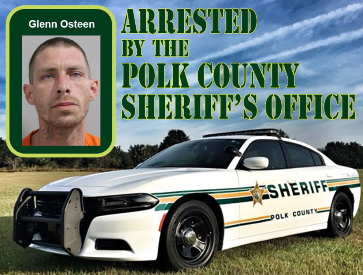 Just after 10pm on June 2nd, 29-year old Glenn Osteen of Lakeland was seen by Deputy Lopez exiting a parking lot without stopping his motorcycle. The deputy recognized Glenn and knew that he didn't have a motorcycle endorsement, also the bike didn't have a tag.

A traffic stop