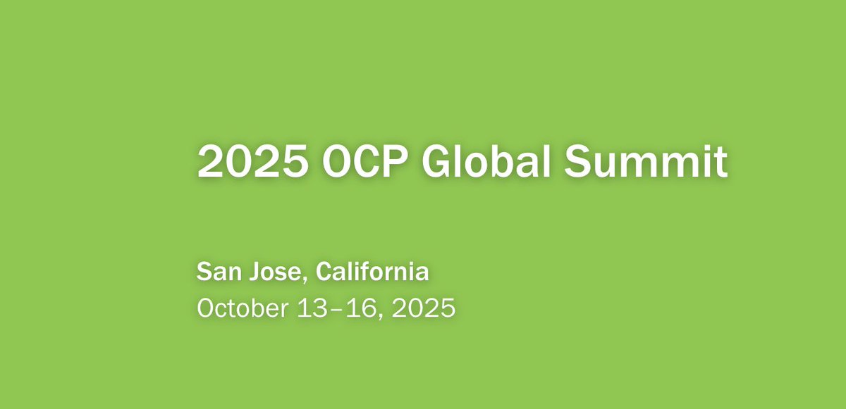 SONiC_Fund's tweet image. π£ The CFP is open for the SONiC Workshop & Booth at OCP Global Summit 2025!
ποΈ Oct 13β16 | San Jose, CA
π€ Submit your talk or demo by July 27: hubs.la/Q03qWSFj0
βΉοΈ Event info: hubs.la/Q03qWQ1N0
#SONiC #OCP2025 #OpenNetworking