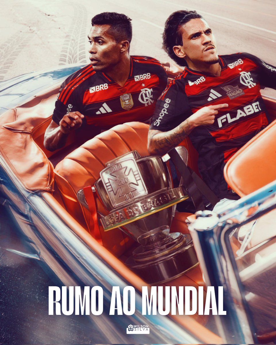 Wilsondesignerr's tweet image. 𝗥𝗨𝗠𝗢 𝗔𝗢 𝗠𝗨𝗡𝗗𝗜𝗔𝗟🏆
O Mundial de Clubes está chegando e o Flamengo vai para lá com a certeza de fazer uma boa campanha!! Pensando nisso, esta é minha primeira arte para o Mundial, um estudo feito com base na arte do @__bypaul que disponibilizou a imagem sem os atletas