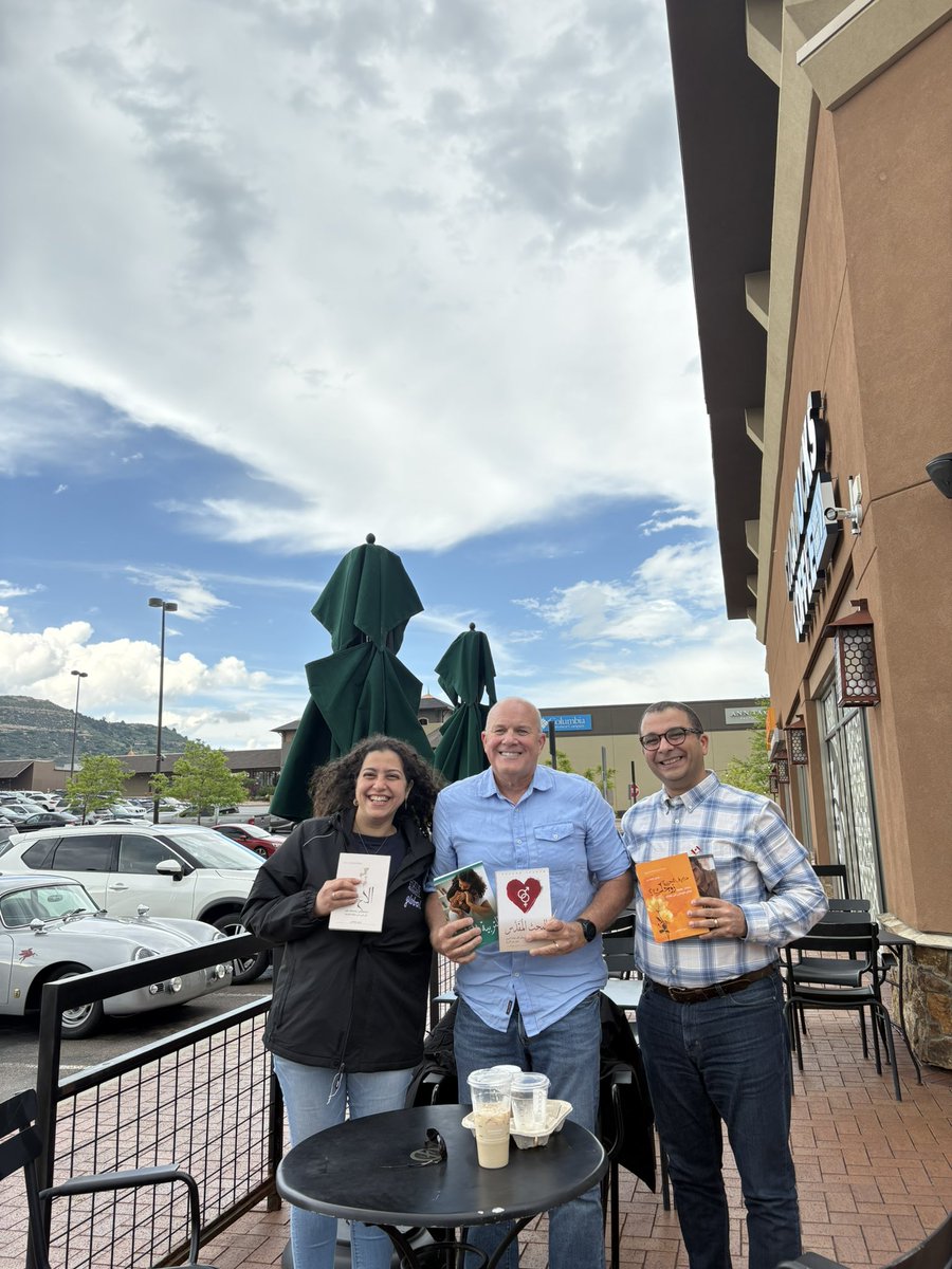 Had a wonderful tea time yesterday with two precious servants of the Lord from Egypt. They brought me five of my books that their ministry has translated into Arabic. Talking with Remon and Lina filled my heart with joy, seeing how God is saving hearts and marriages across the