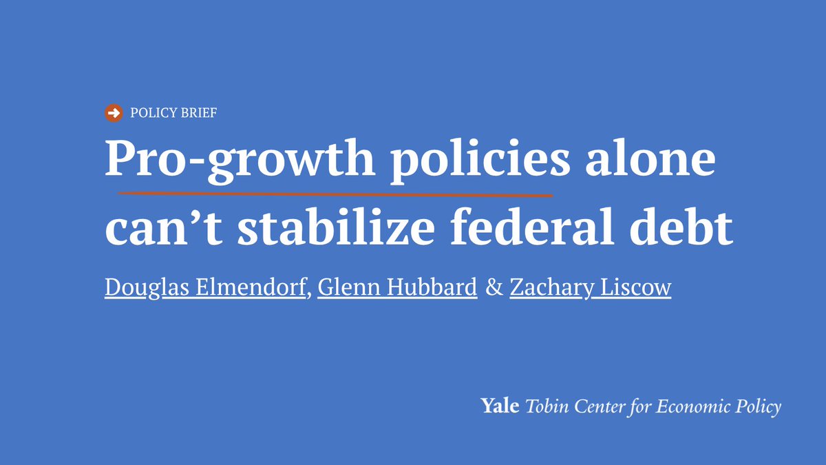 Tobin Center for Economic Policy (@yaletobincenter) on Twitter photo Policymakers who want to ⬇️federal deficits &⬆️economic growth might be especially interested in policy changes that could achieve both.
Elmendorf, Hubbard, & <a href="/ZLiscow/">Zachary Liscow</a> examine what pro-growth "abundance" policies can achieve from a budgetary perspective. tobin.yale.edu/research/pro-g… Policymakers who want to ⬇️federal deficits &⬆️economic growth might be especially interested in policy changes that could achieve both.
Elmendorf, Hubbard, & <a href="/ZLiscow/">Zachary Liscow</a> examine what pro-growth "abundance" policies can achieve from a budgetary perspective. tobin.yale.edu/research/pro-g…